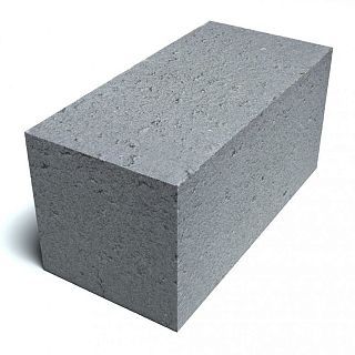 Блок бетонный полнотелый 200х200х400
