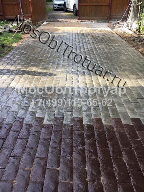 Укладка тротуарной плитки на сухую смесь в Опалихе - слайд 2