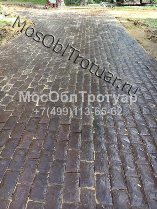 Укладка тротуарной плитки на сухую смесь в Опалихе - слайд 3